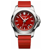 Victorinox 241719.1 Men's I.N.O.X Red Dial Rubber Strap Watch