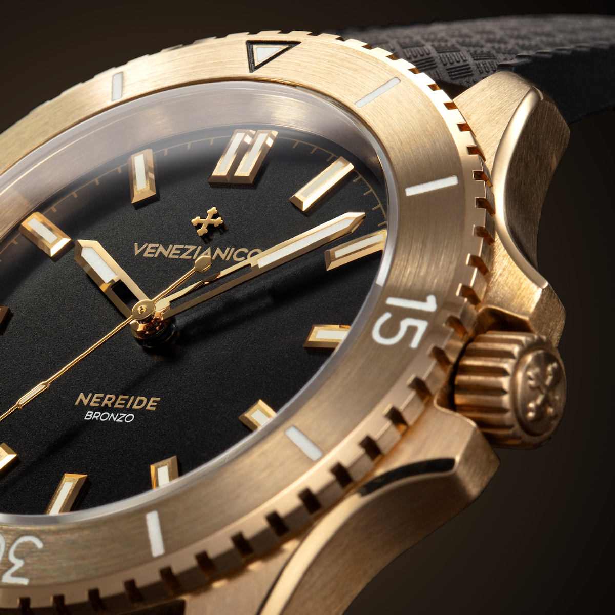 Venezianico Nereide Bronzo 39mm Automatic Bronze Diving Watch