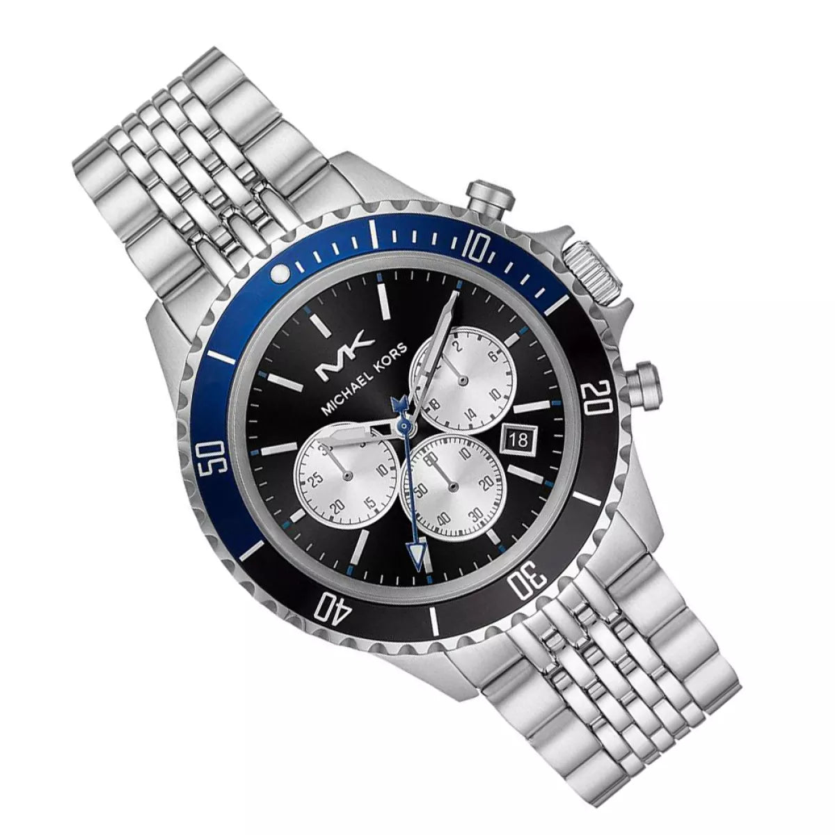 mahalo78ページ Michael Kors Men's Watch Bayville Chronograph Black Blue MK8749