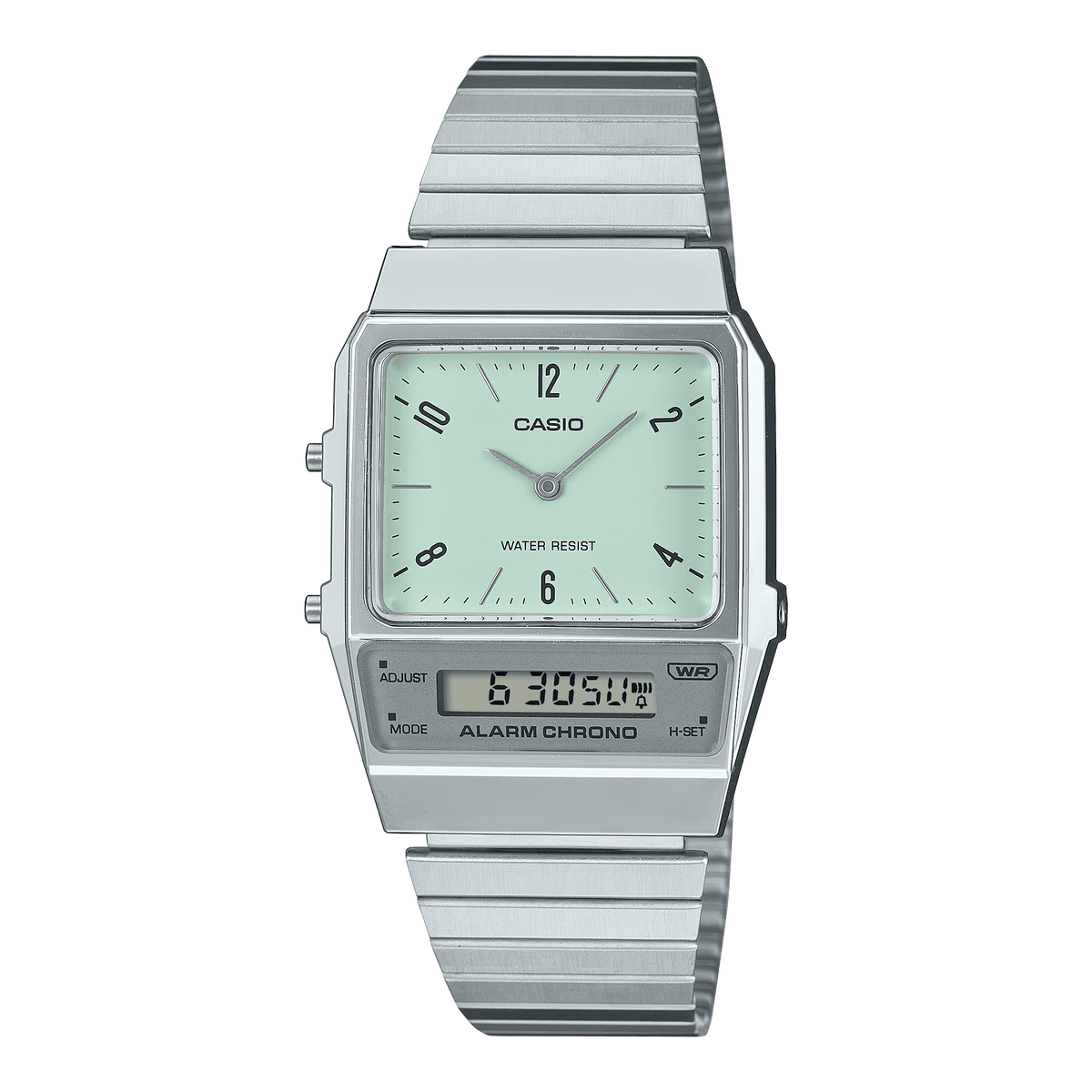 Casio Vintage AQ-800E-3ADF Dual Display Green Watch
