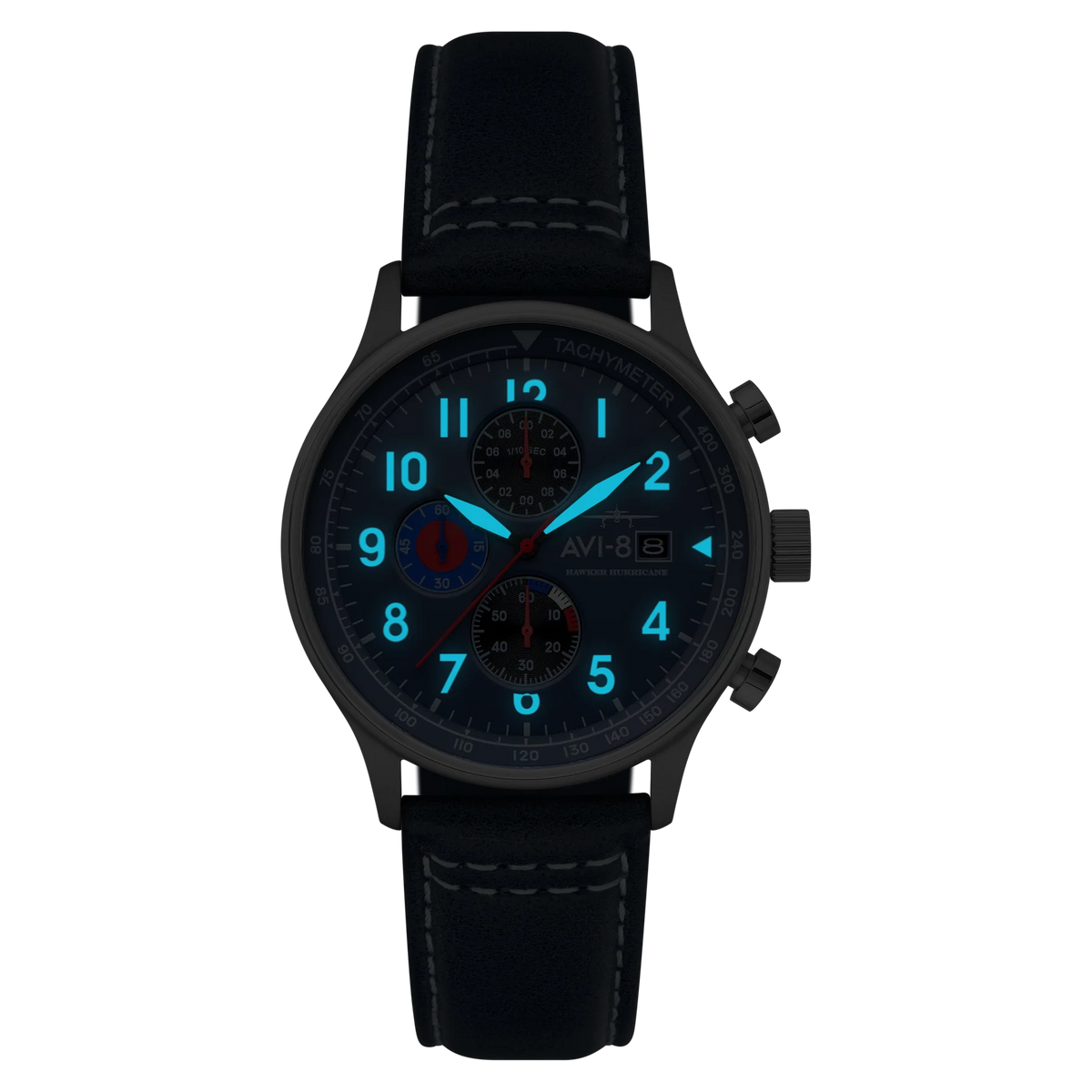 AVI-8 Hawker Hurricane Classic Chronograph Blue Watch, view 3