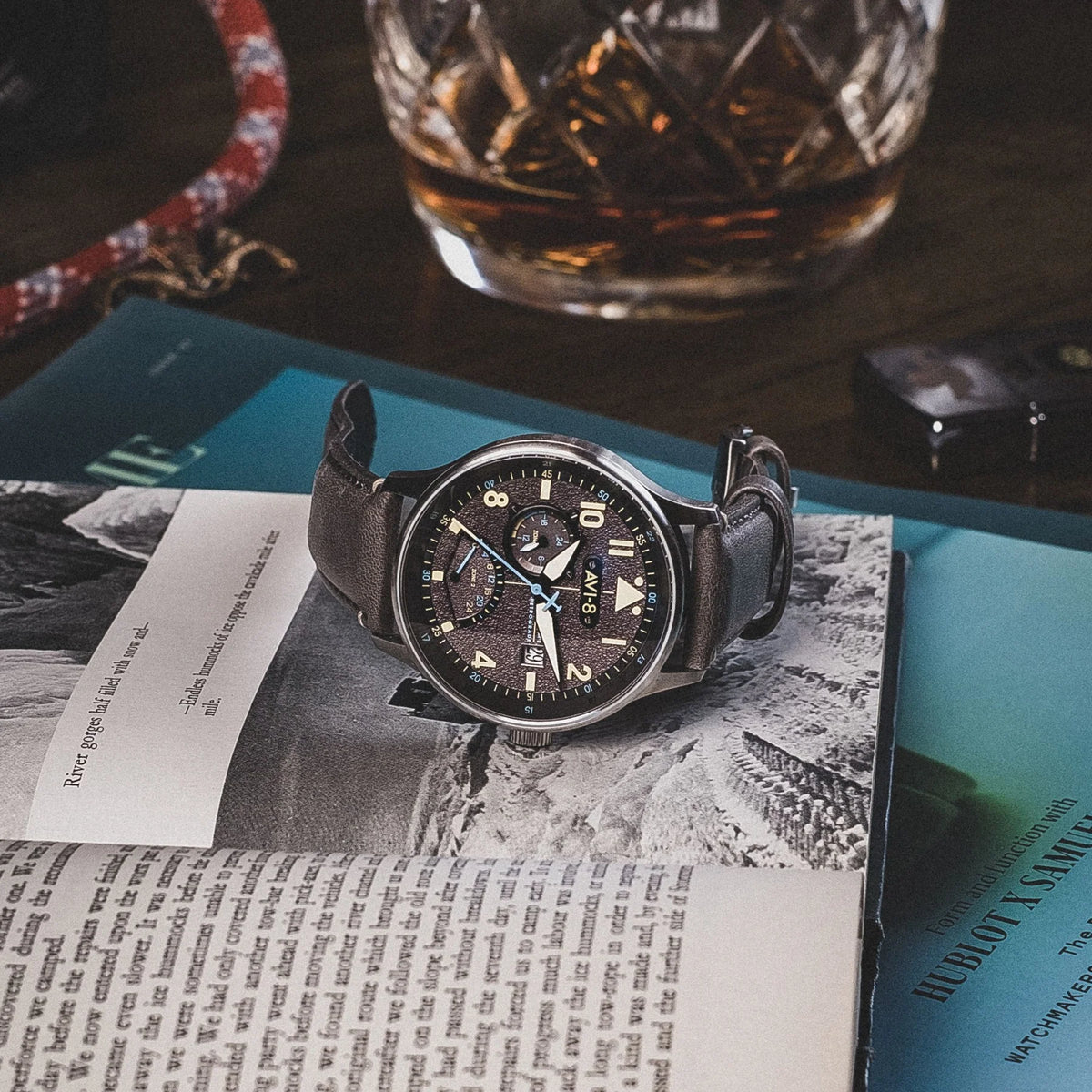 AVI-8 Hawker Hurricane McKellar Men's Grey Dual Time Watch, view 3