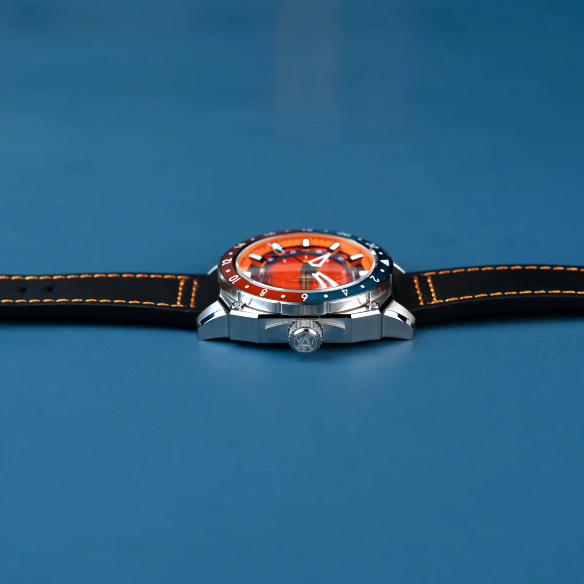 AVI-8 Hawker Hunter Atlas GMT Men's Orange Automatic Watch, view 3