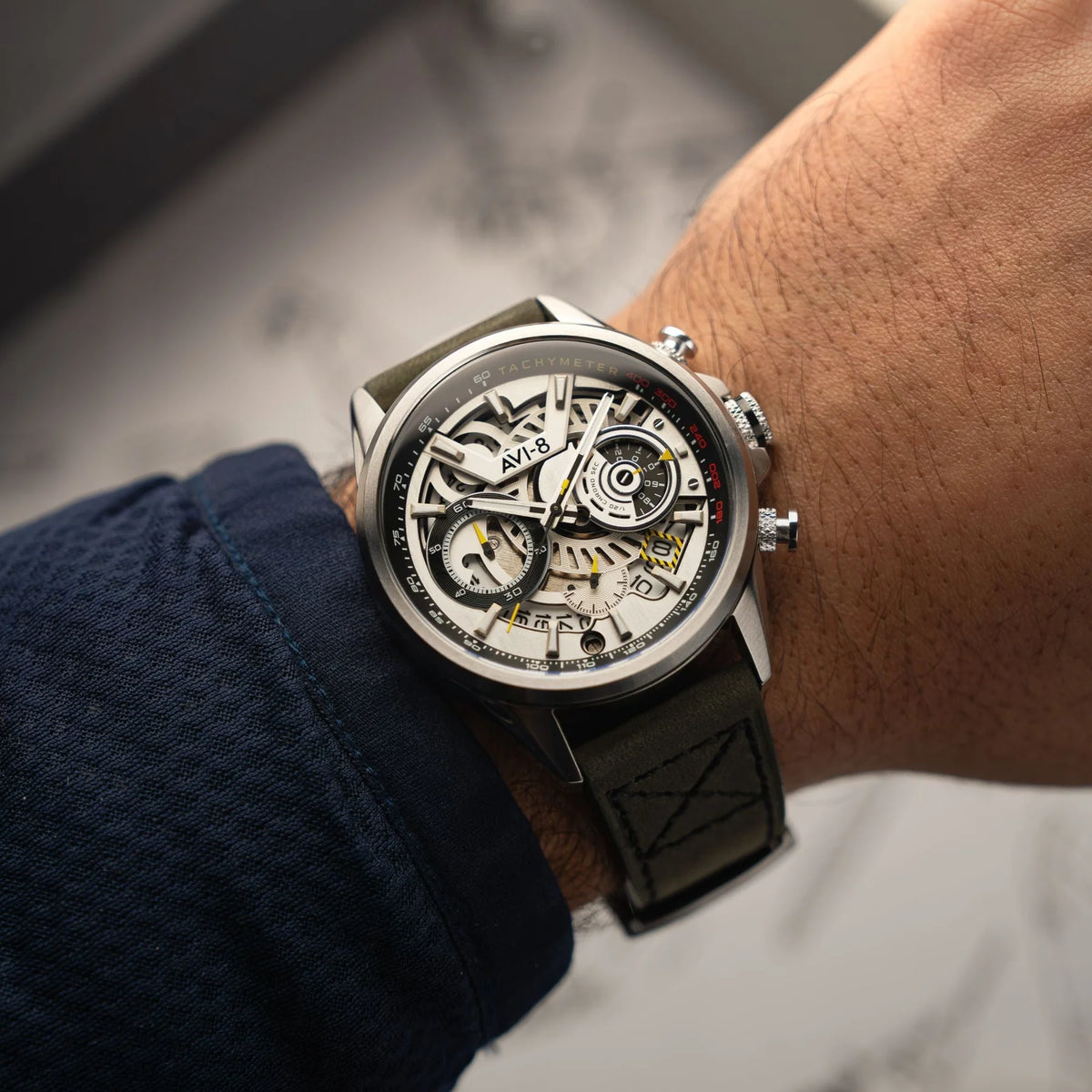 AVI-8 Hawker Harrier Matador Chronograph Grey Watch, view 2