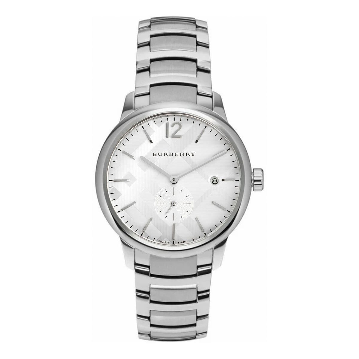 Burberry The Classic Stainless Steel Silver Dial Quartz  Burberry Silver Stainless Steel Men’s Watch with White Dial main image 2