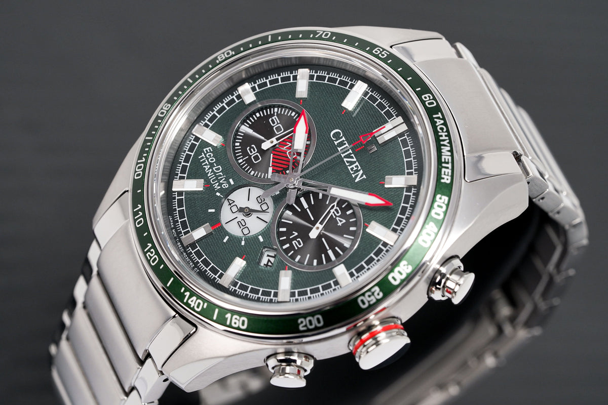 Citizen CA4610-85X Crono SuperTitanio Verde - Novità 2024
