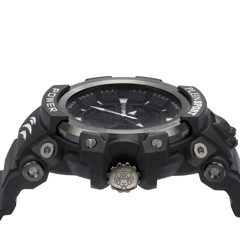 Orologio Digitale Uomo Plein Sport Combat | Referenza PSNBA0123 | Cassa 50mm In Acciaio E Silicone | 5 ATM
