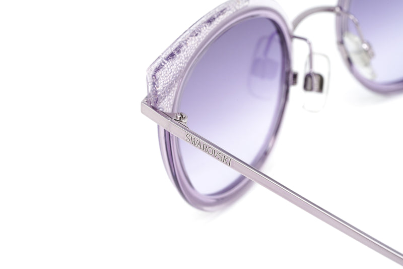 Swarovski Women's Sunglasses Round Cat Eye Violet SK0169-81Z