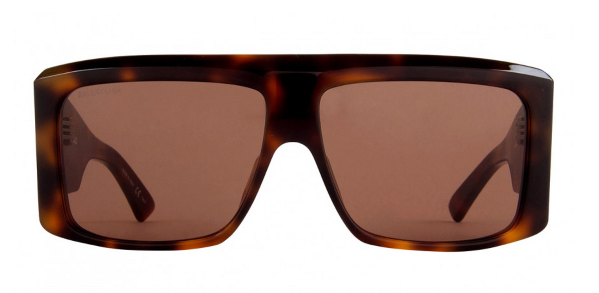 New - ? original Balenciaga™ BB0002S 002 63 - Havana Balenciaga Unisex Sunglasses Oversized Rectangle Havana  main image 3