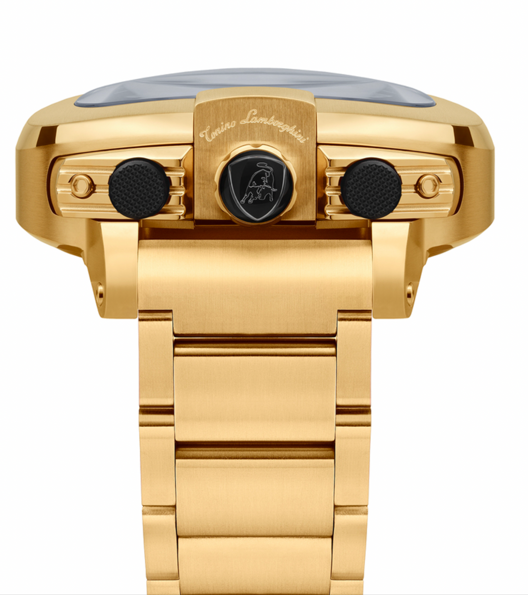 Tonino Lamborghini ゴールド クロノグラフ 型腕時計 Tonino Lamborghini Spyder 12H Chronograph Steel Gold T20CH-B-B