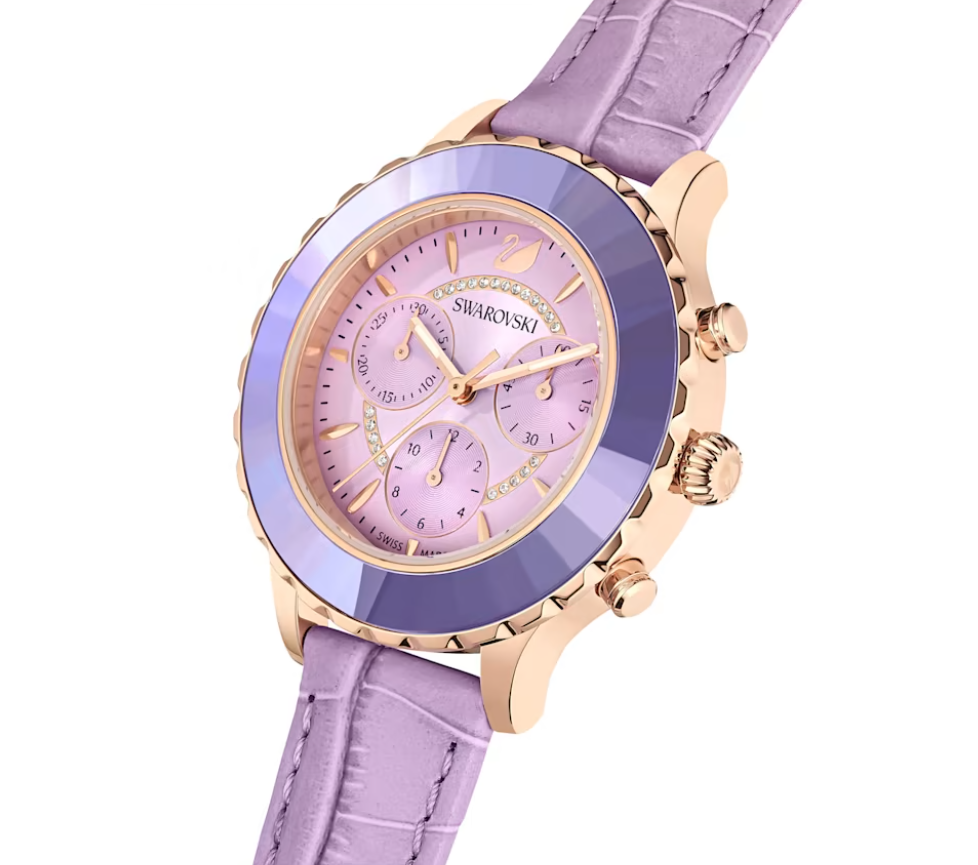 Swarovski Watch Octea Lux Chrono Purple