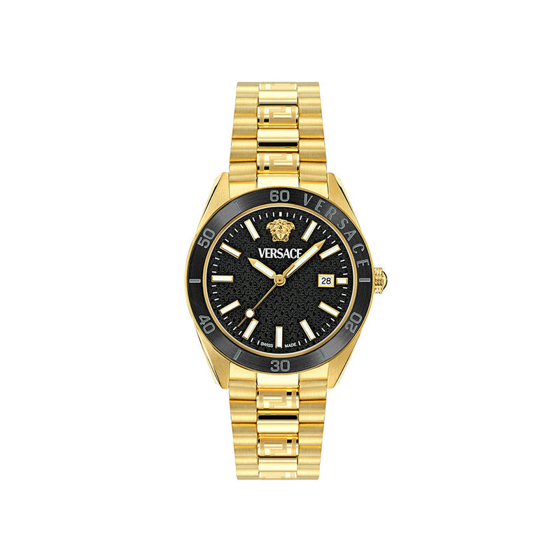 Versace Timeless V. Dome Men's Gold Watch VE8E00624