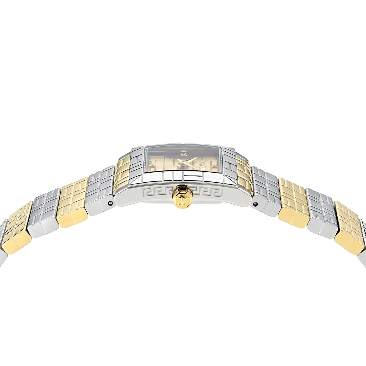 NWT Versace Mosaic Quartz Diamond Gold Dial Ladies Watch Versace Womens Watches | Direct Luxury main image 3