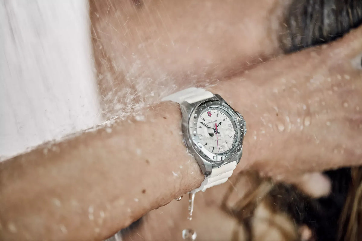Victorinox I.N.O.X. V Ladies' White Watch 241921 from WatchPilot