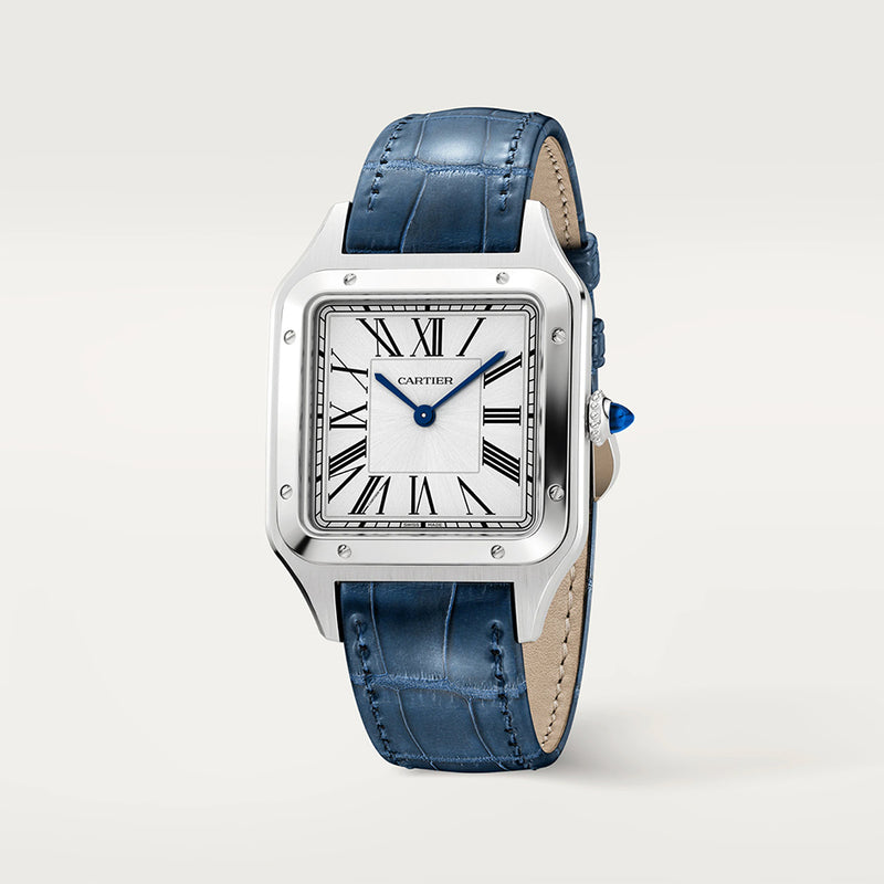 Cartier Tank Santos Dumont Ladies Silver Watch WSSA0022
