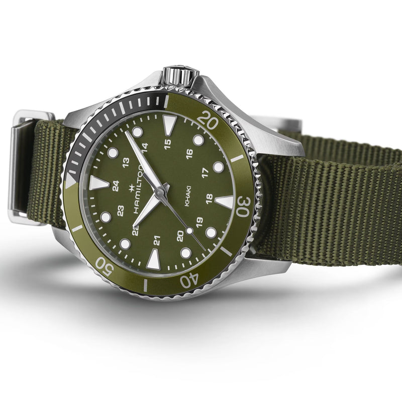Analogue Watch - Hamilton Khaki Navy Scuba Men's Green Watch H82241961