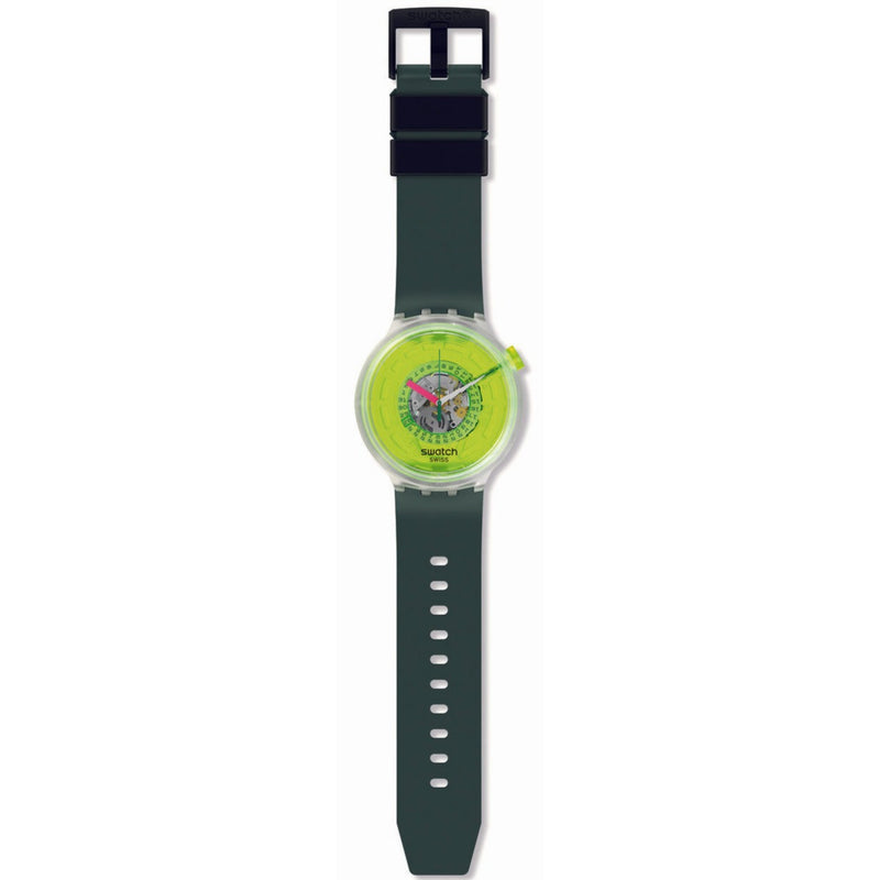 Analogue Watch - Swatch Blinded By Neon Unisex Watch SB05K400
