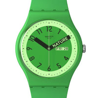 Analogue Watch - Swatch Proudly Green Unisex Watch SO29G704