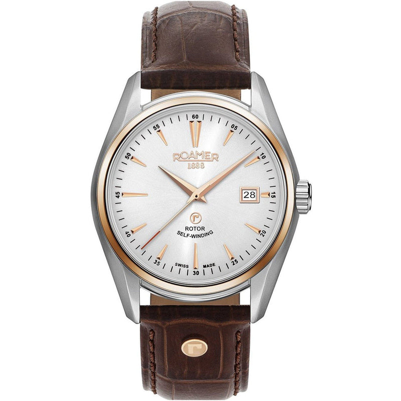 Automatic Watch - Roamer Searock Automatic Classic Men's Brown Watch 210633 49 25 02