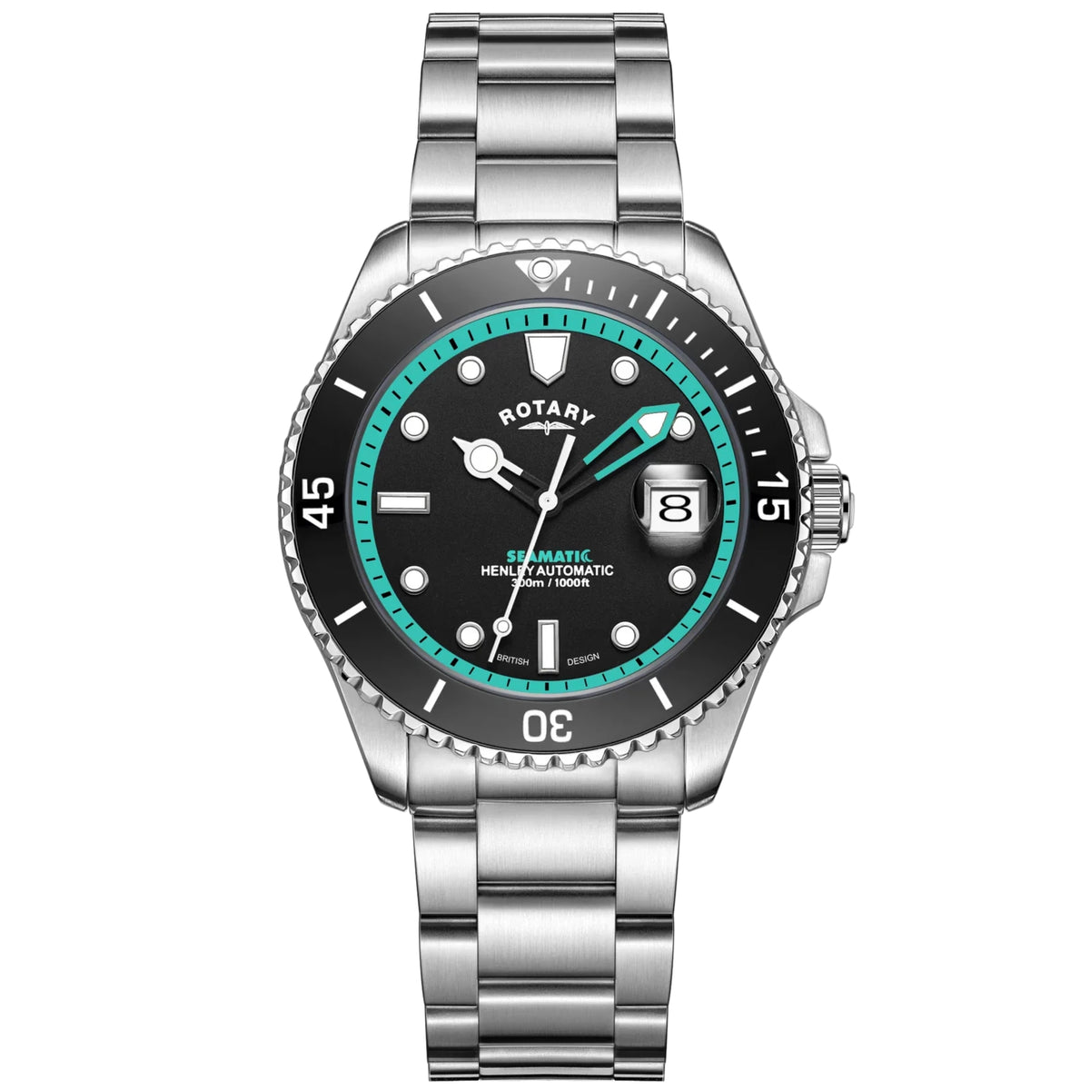 Rotary Seamatic Men's Turquoise Watch GB05430/80 from WatchPilot™