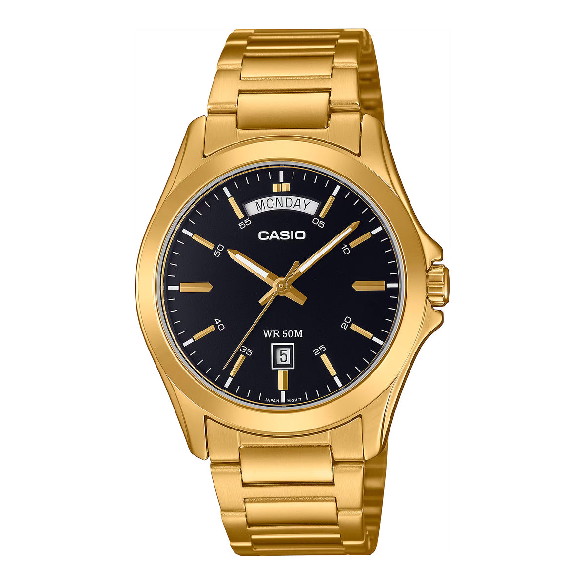 Casio Standard Day Date Unisex Gold Watch MTP-1370G-1AVDF | WatchPilot