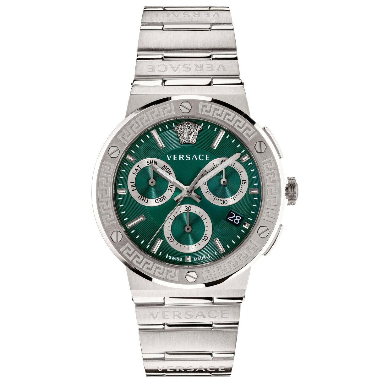 Versace green dial watch Clearance