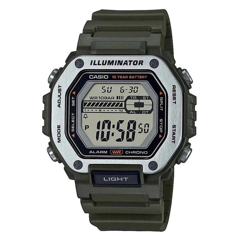 Digital Watch - Casio Sport  Men's Green Watch MWD-110H-3AVEF