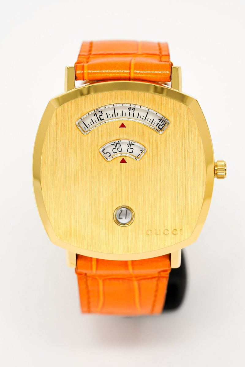 Gucci Watch Grip 38mm Gold PVD Orange YGA15040