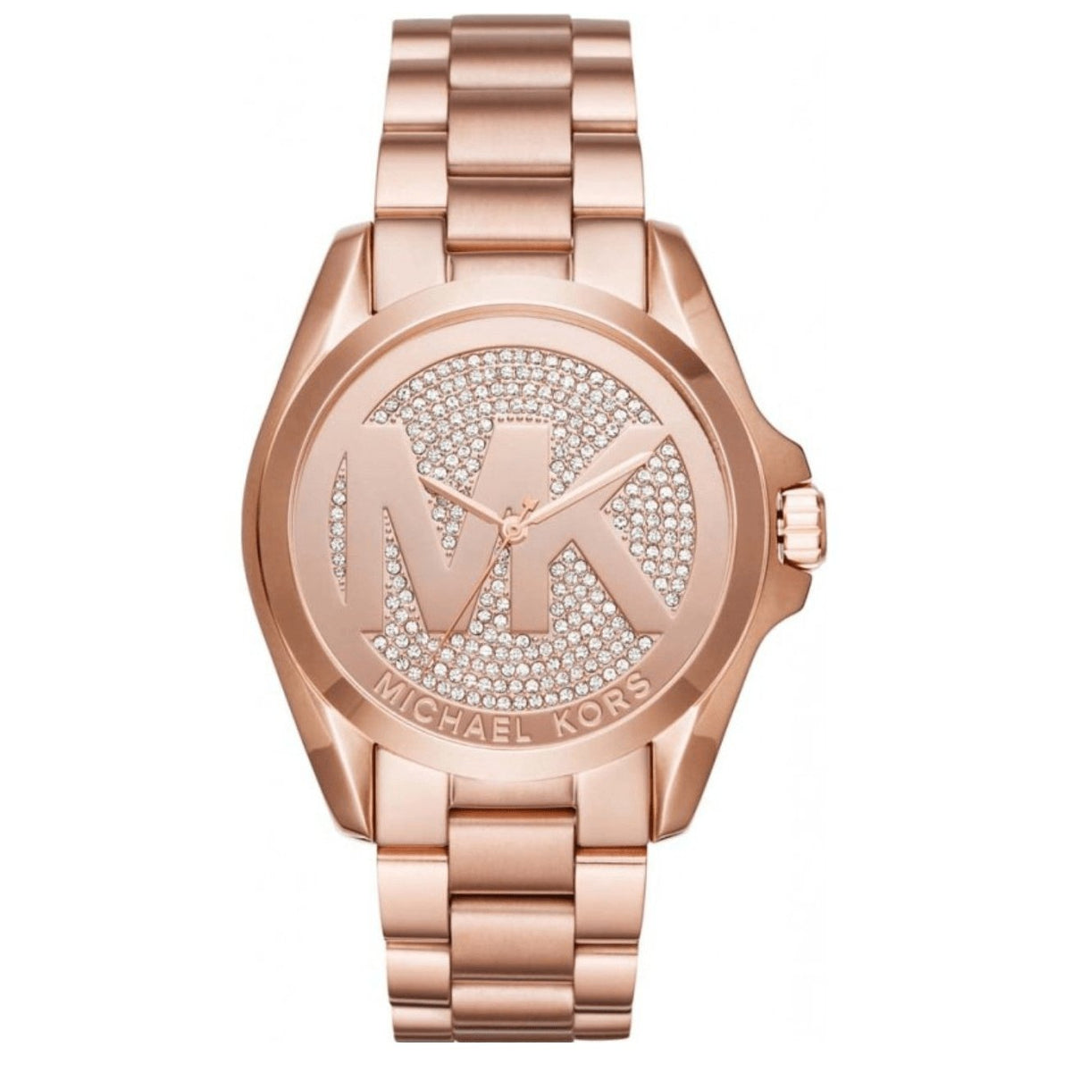 Michael Kors Ladies Watch Bradshaw 43mm Rose Gold Gems