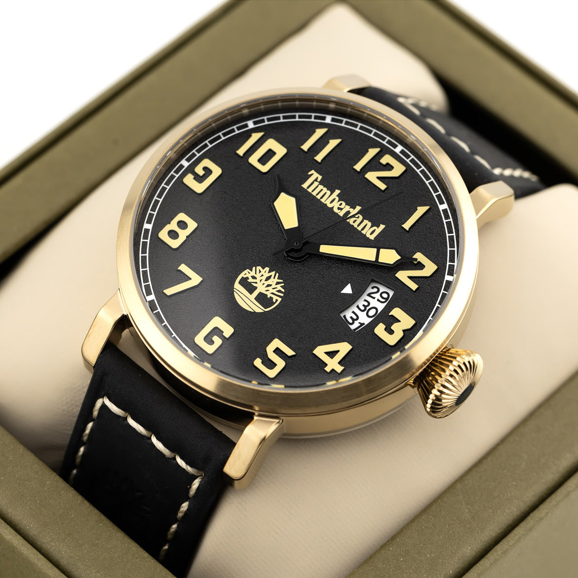 Timberland Date Indicator Men's Gold Watch