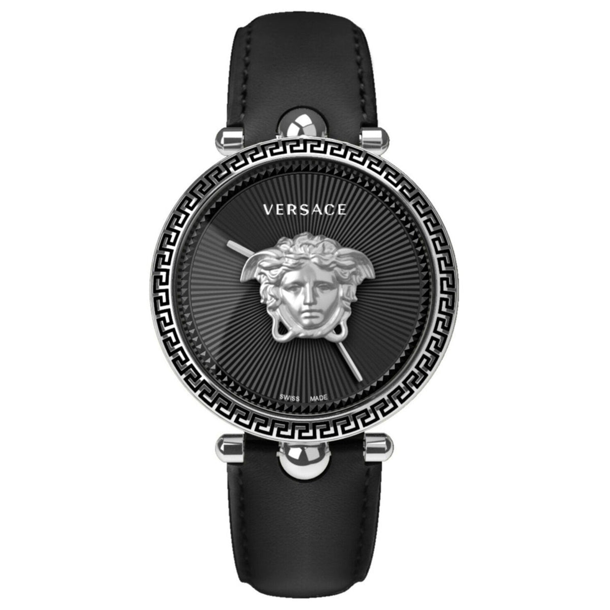 Versace VECO1922 Palazzo Empire 39mm w Leather Strap Black/Gold New Ladies Watch Versace Ladies Watch Palazzo Empire 39mm Black VECO01622  main image 3