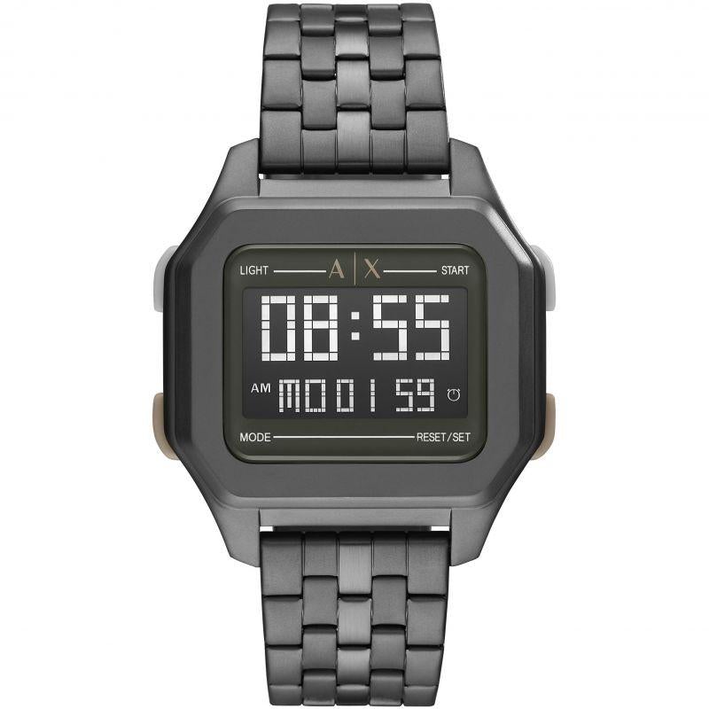 Analogue-Digital Watch - Armani Exchange AX2951 Men's Black Shell Digital Watch