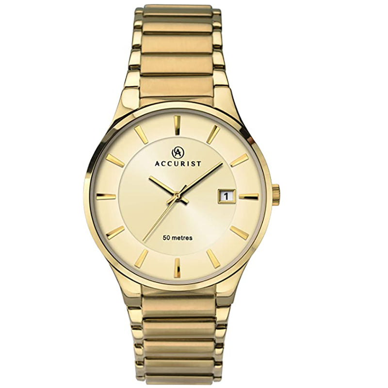 Analogue Watch - Accurist 7008 Men's Gold London Classic Watch