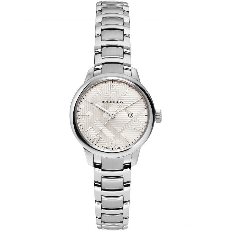Analogue Watch - Burberry BU10108 Ladies Silver The Classic Watch