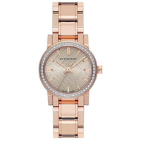 Analogue Watch - Burberry BU9225 Ladies The City Diamond Rose Gold Watch