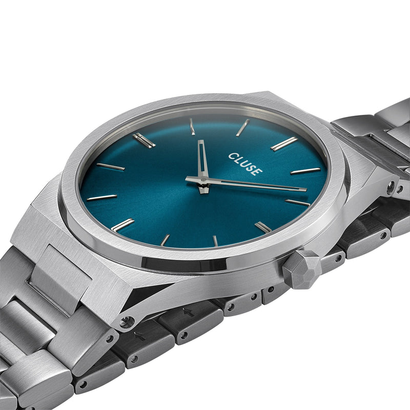 Analogue Watch - Cluse Petrol Blue Vigoureux Watch CW0101503003