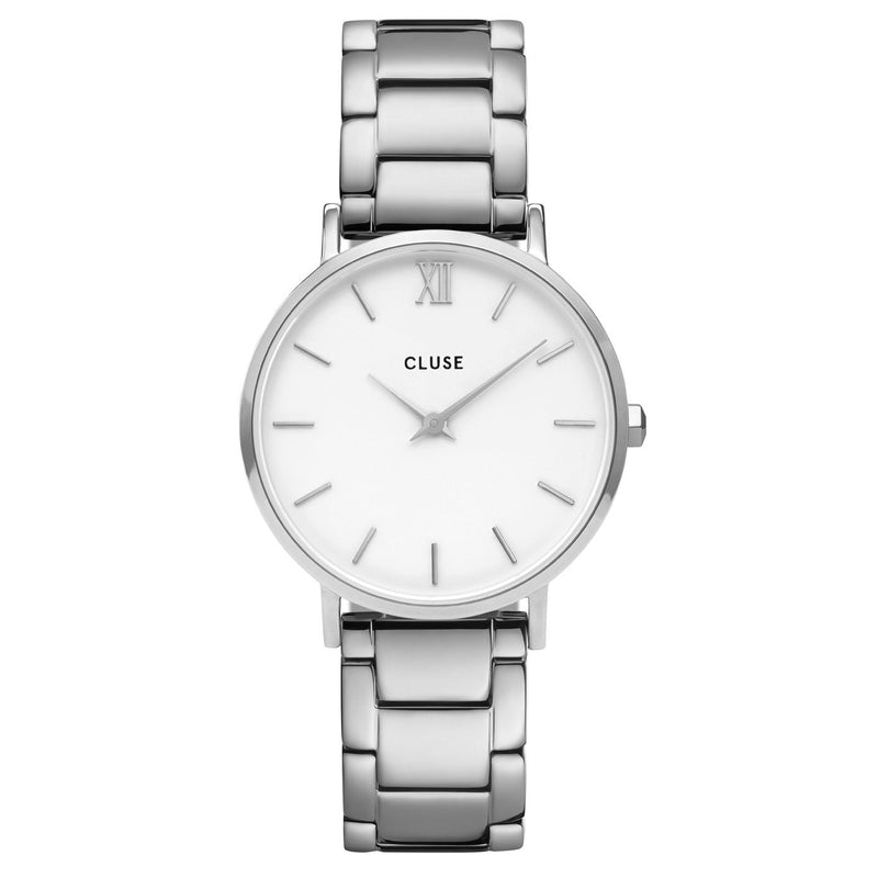 Analogue Watch - Cluse White Minuit Watch CW0101203026