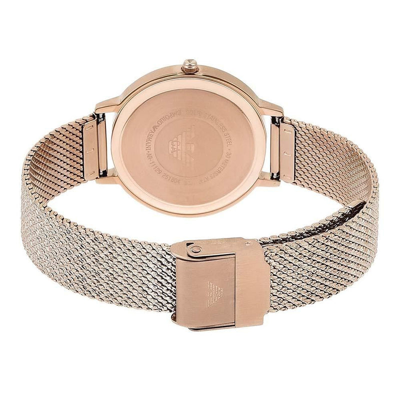 Analogue Watch - Emporio Armani AR11129 Ladies Rose Gold Watch