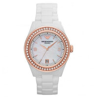 Analogue Watch - Emporio Armani AR1472 Ladies Ceramic White Watch
