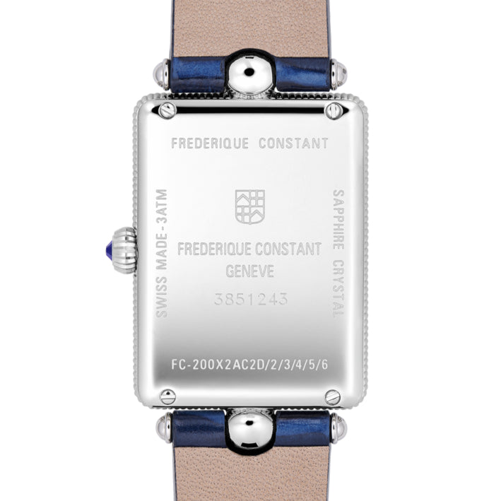 Analogue Watch - Frederique Constant Ladies Fc Art Deco Blue Watch FC-200MPW2AC2D6