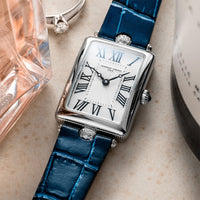 Analogue Watch - Frederique Constant Ladies Fc Art Deco Blue Watch FC-200MPW2AC2D6