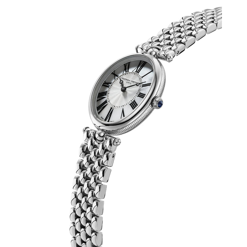 Analogue Watch - Frederique Constant Ladies Fc Art Deco Oval Silver Watch FC-200MPW2V6B