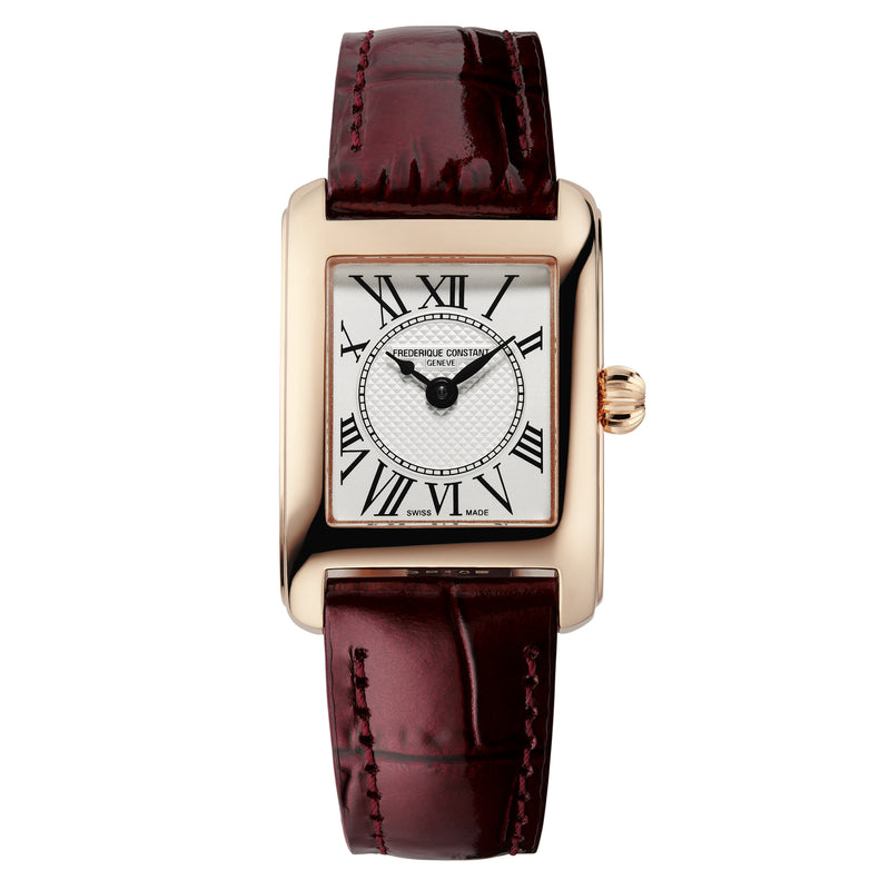 Analogue Watch - Frederique Constant Ladies Fc Classic Carree White Watch FC-200MC14