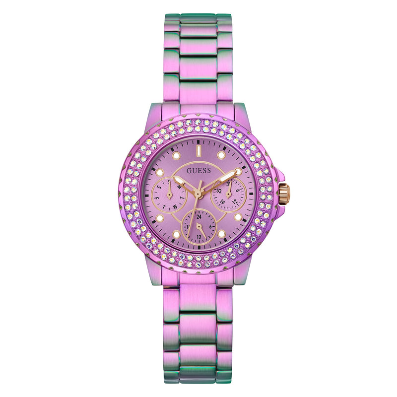 Analogue Watch - Guess GW0410L4 Ladies Crown Jewel Iridescent Watch