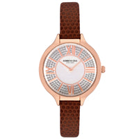 Analogue Watch - Kenneth Cole Ladies Brown Watch KC51054006