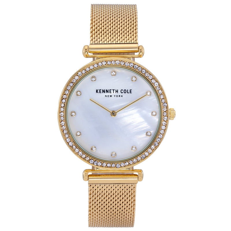 Analogue Watch - Kenneth Cole Ladies Gold Watch KC50927003
