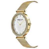 Analogue Watch - Kenneth Cole Ladies Gold Watch KC50927003