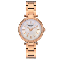 Analogue Watch - Kenneth Cole Ladies Rose Gold Watch KC50961001
