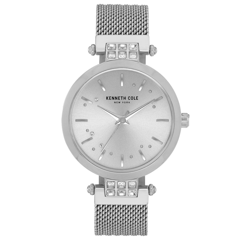 Analogue Watch - Kenneth Cole Ladies Silver Watch KC50960001