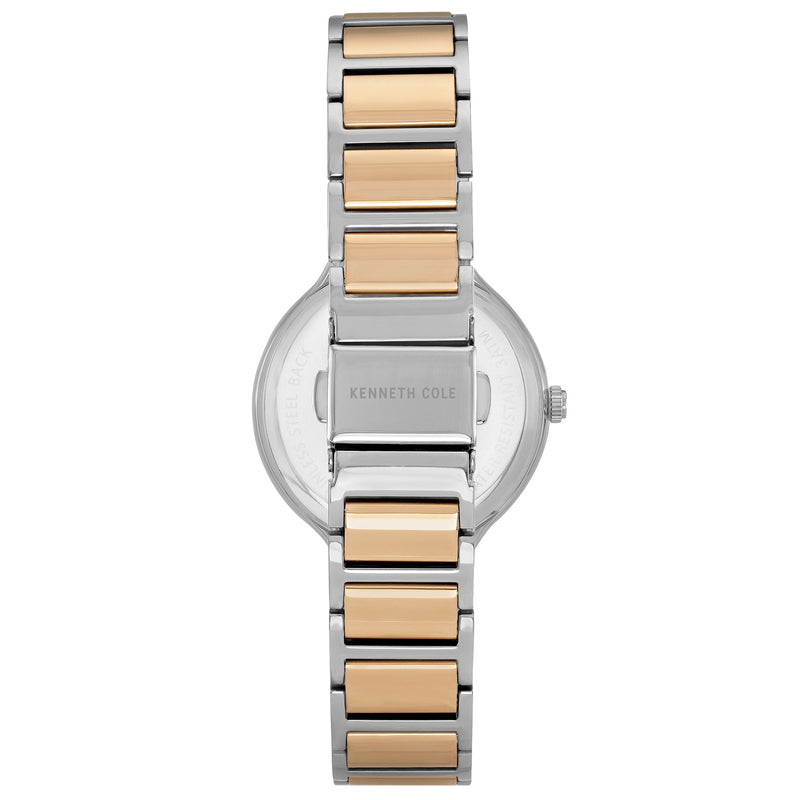 Analogue Watch - Kenneth Cole Ladies Two-Tone Watch KC51054004